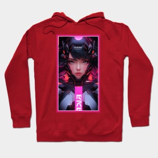 Anime Race Girl | Quality 3D Anime Artwork | Pink Red Black Blue Chibi Manga Anime Art Hoodie